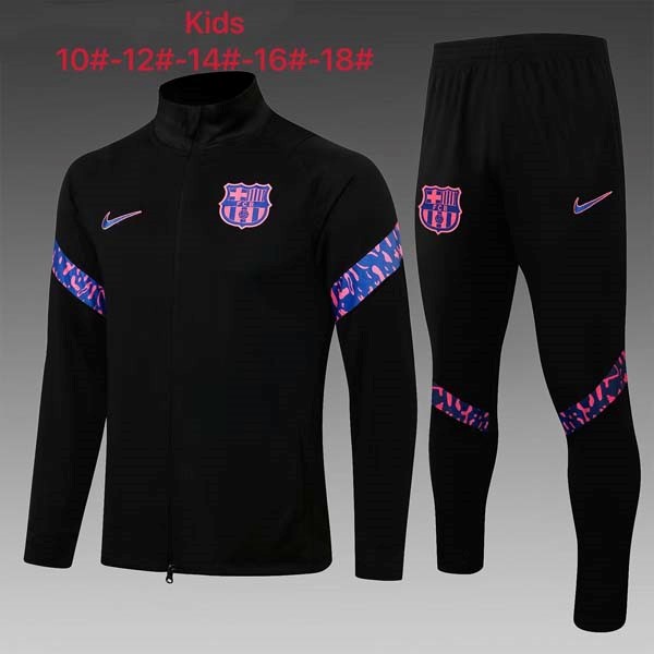 Niño Chandal Barcelona 2022 Negro Rosa